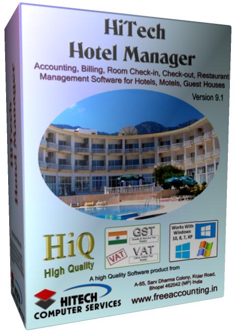 Billing and Accounting Software for management of Hotels, Restaurants, Motels, Guest Houses. Modules : Rooms, Visitors, Restaurant, Payroll, Accounts & Utilities. Free Trial Download.